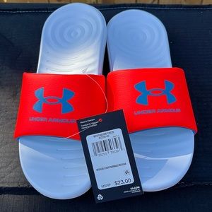Under Armour Ansa Slides Size 6Y (7.5 womens)